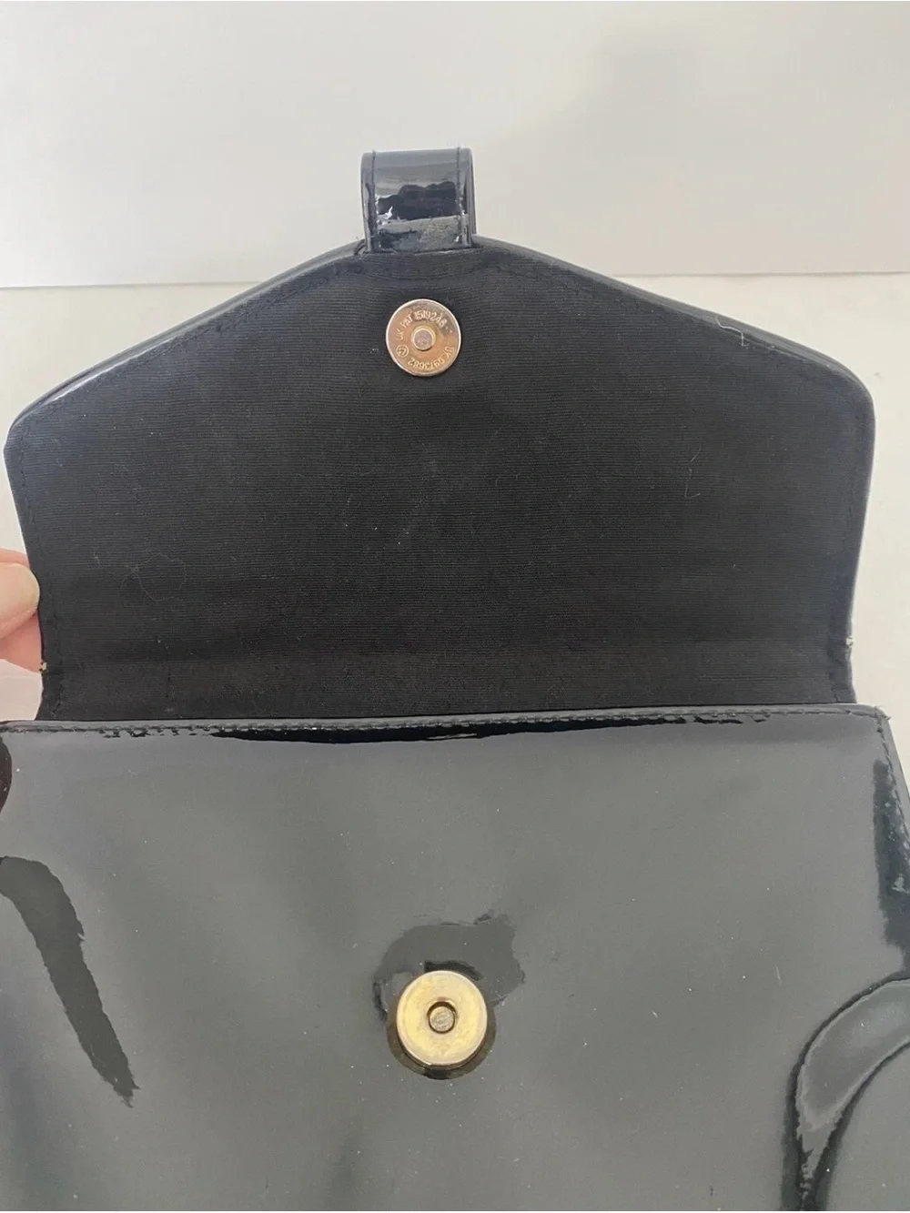 Classic Black Patent Top-Handle Satchel